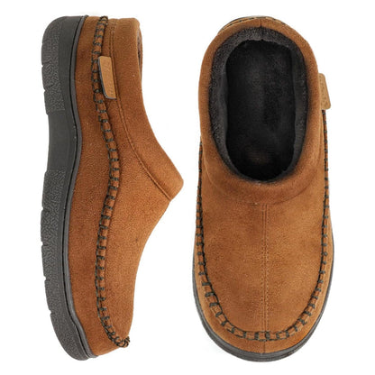 🔥🚀 Hot Sale! Limited Stock! 🌟👟💥Men's Non-Slip Warm Plush Slip-On Loafers with Wide Toe Box 