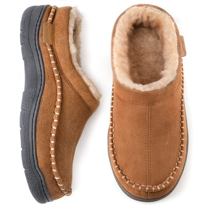 🔥🚀 Hot Sale! Limited Stock! 🌟👟💥Men's Non-Slip Warm Plush Slip-On Loafers with Wide Toe Box 