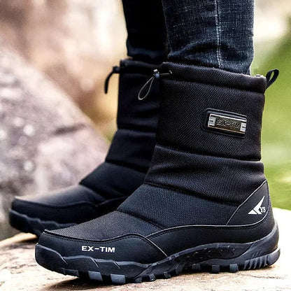 (⏰Limited Time Discount 50% ) Men's Orthopedic Ankle Support Snow Boots - Waterproof, Warm &amp; Lightweight Hiking Boots