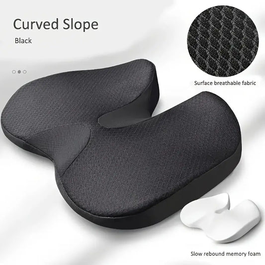 Memory Foam Lumbar Support Chair Cushion Pillow Orthopedic Seat Cushion For Car Office Back Pillow Sets Hips Coccyx Massage Pad