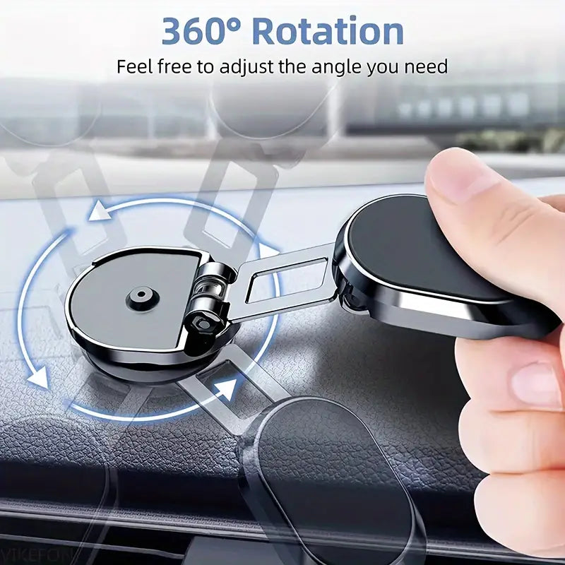 Magnetic cell phone holder for the car