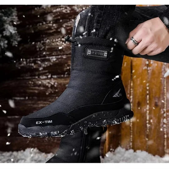 (⏰Limited Time Discount 50% ) Men's Orthopedic Ankle Support Snow Boots - Waterproof, Warm &amp; Lightweight Hiking Boots