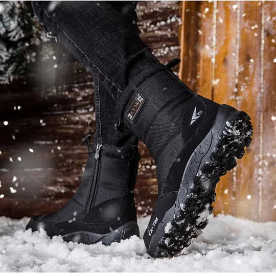 (⏰Limited Time Discount 50% ) Men's Orthopedic Ankle Support Snow Boots - Waterproof, Warm &amp; Lightweight Hiking Boots