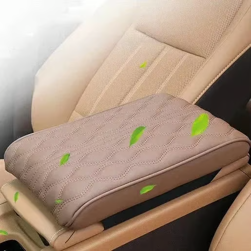 Memory Cotton Leather Car Armrest Box Pad (Universal style)