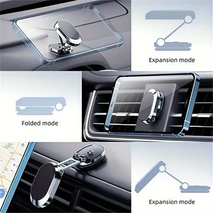 Magnetic cell phone holder for the car