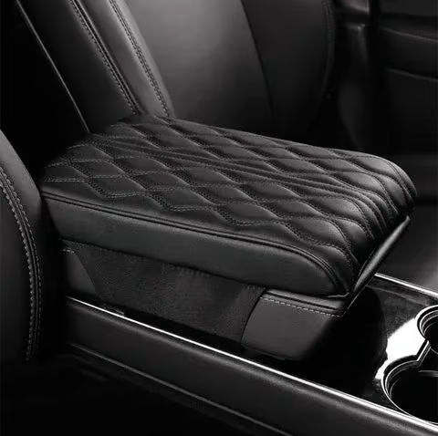 Memory Cotton Leather Car Armrest Box Pad (Universal style)